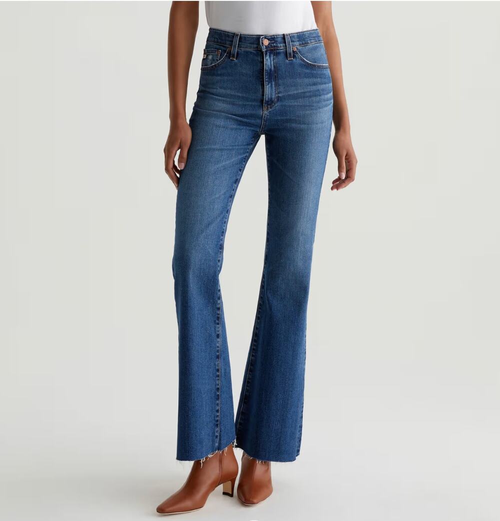 AG DENIM New Madi High Rise Flare Denim Jeans in 15 Years Prague // 24